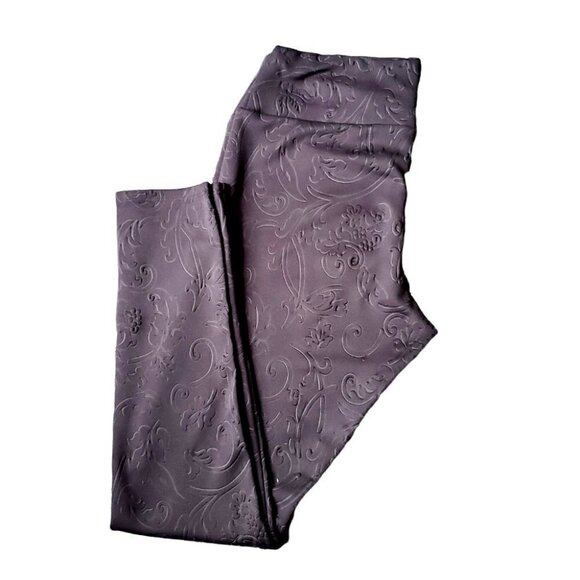 CUTE Black Casual High Waisted Solid Leggings. Size Large - Picture 4 of 8